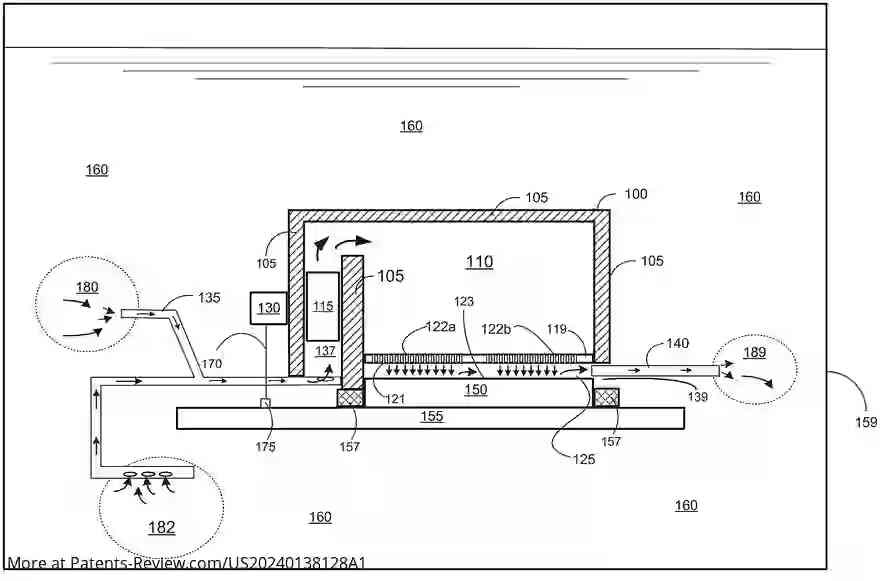 Drawing 01 for Cooling Module With Integrated Pump for Immersion Cooling in Electronics