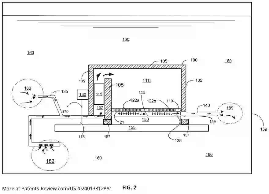 Drawing 03 for Cooling Module With Integrated Pump for Immersion Cooling in Electronics