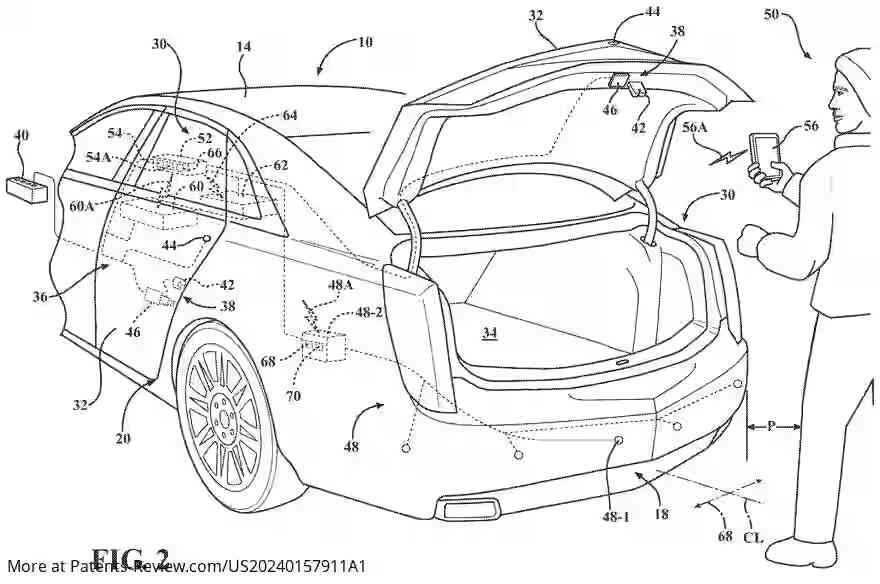 Drawing 03 for PRESENCE-BASED VEHICLE ACCESS DOOR RELEASE USING DIGITAL KEY LEVERAGING ULTRASONIC SENSING