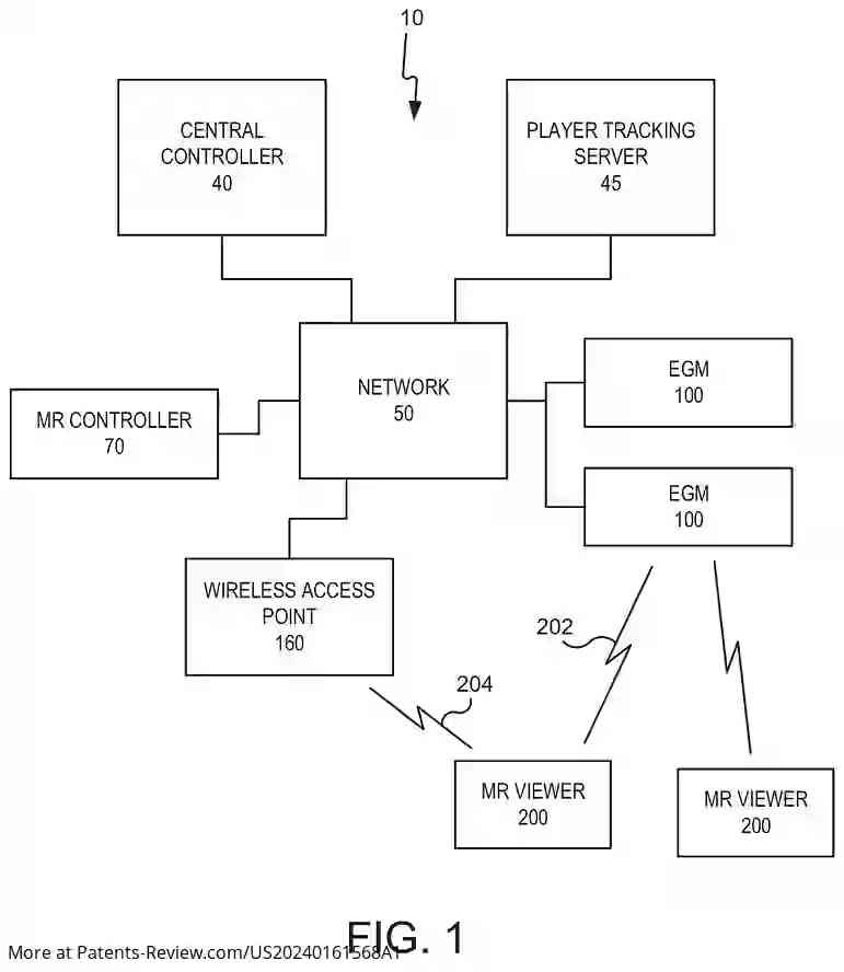 Drawing 02 for ELECTRONIC GAMING MACHINES AND ELECTRONIC GAMES USING MIXED REALITY HEADSETS