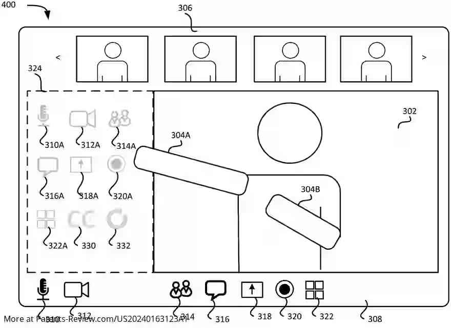 Drawing 01 for Sign language control for a virtual meeting