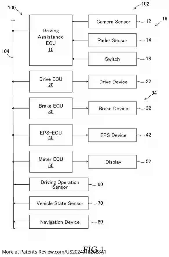 Drawing 02 for COLLISION AVOIDANCE SUPPORT DEVICE AND METHOD