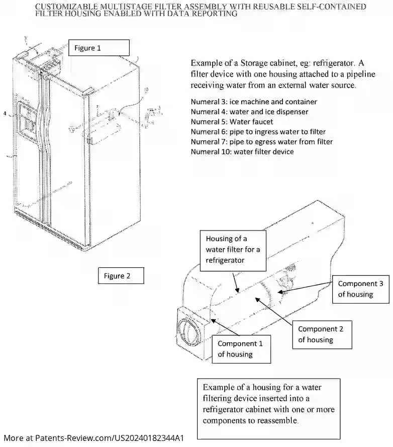 Drawing 02 for CUSTOMIZABLE MULTISTAGE FILTER ASSEMBLY WITH REUSABLE SELF-CONTAINED FILTER HOUSING ENABLED WITH DATA REPORTING