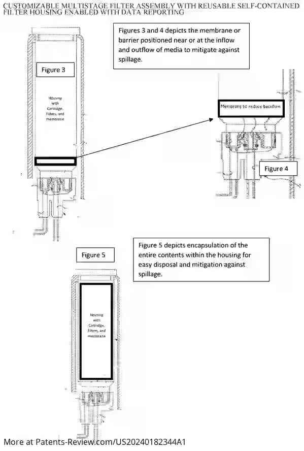 Drawing 03 for CUSTOMIZABLE MULTISTAGE FILTER ASSEMBLY WITH REUSABLE SELF-CONTAINED FILTER HOUSING ENABLED WITH DATA REPORTING