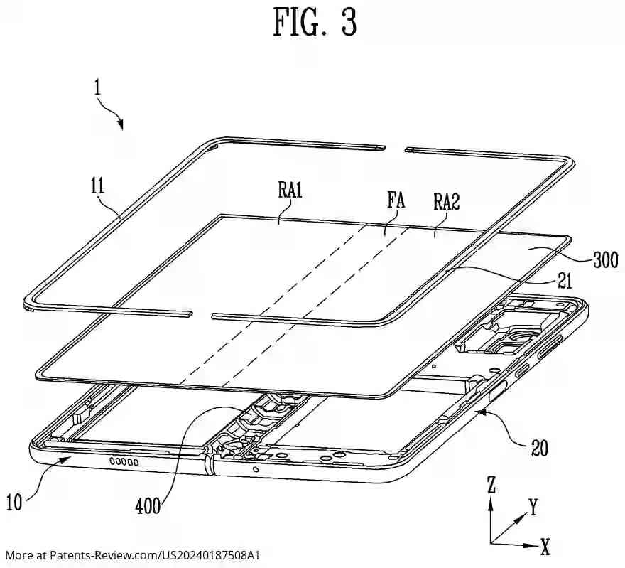 Drawing 04 for DISPLAY DEVICE AND FOLDABLE ELECTRONIC DEVICE