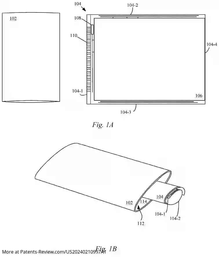 Drawing 02 for ELECTRONIC DEVICE WITH WRAP AROUND DISPLAY