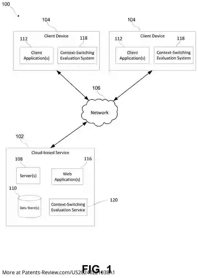 Drawing 02 for MECHANISMS FOR MEASURING AND MINIMIZING THE IMPACT OF SOFTWARE EXPERIENCES ON HUMAN CONTEXT-SWITCHING