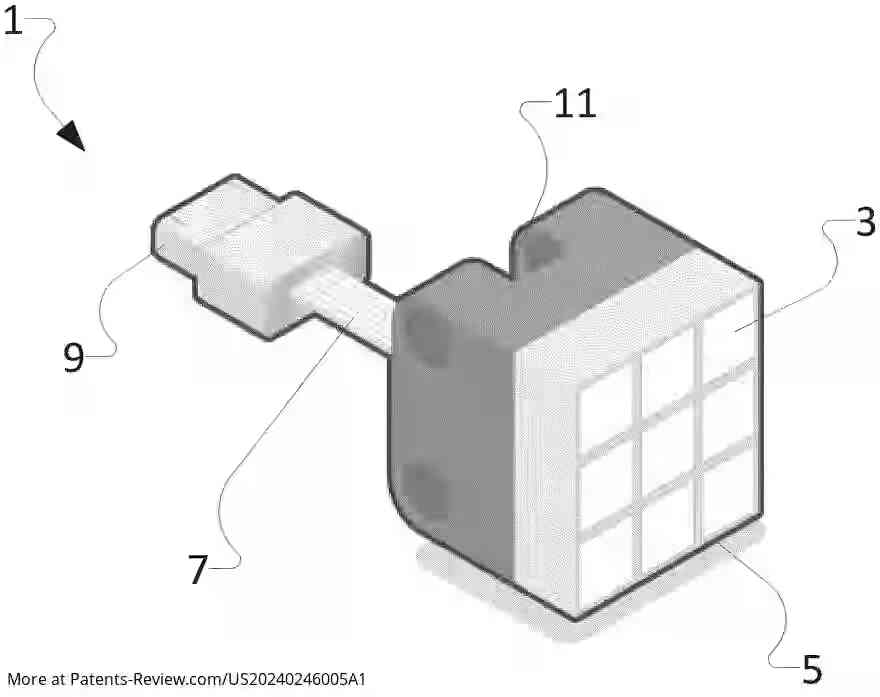 Drawing 01 for LIGHT MATRIX BUILDING BLOCK FOR A MODULAR TOY OR EDUCATIONAL CONSTRUCTION SET