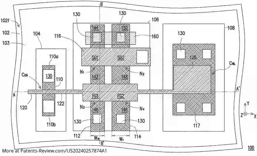 Drawing 01 for NON-VOLATILE MEMORY CELL STRUCTURES AND METHODS OF MANUFACTURING THEREOF