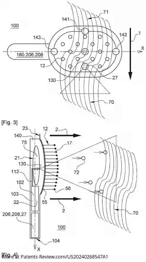 Drawing 03 for MAGNETIC BRUSH WITH DISPENSING OF COMPOSITION FOR CLEANSING THE HAIR