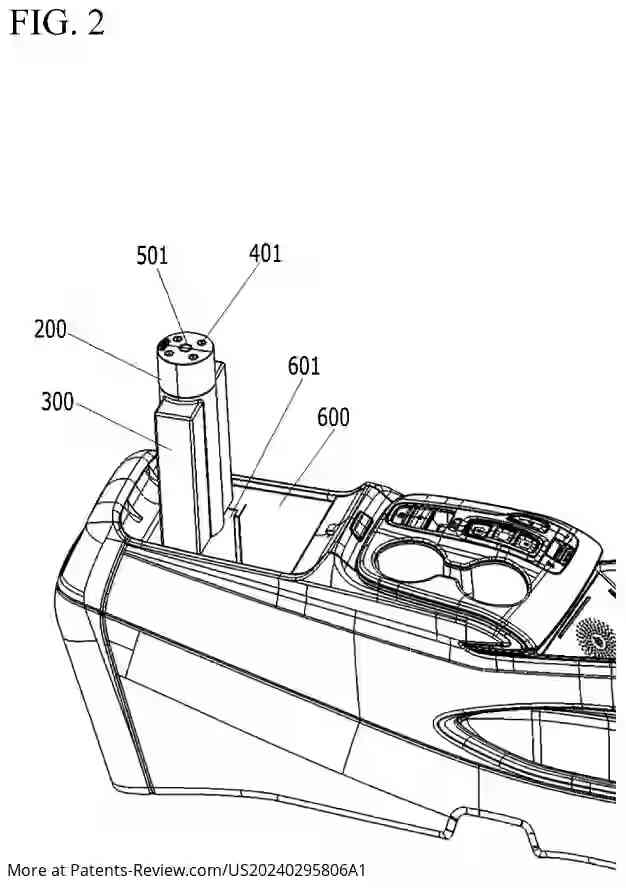 Drawing 03 for HOLOGRAM PROJECTION SYSTEM FOR VEHICLE AND VEHICLE INCLUDING THE SAME