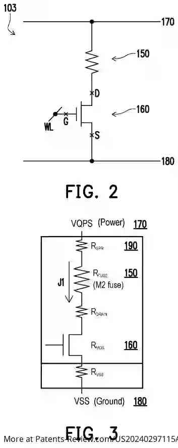 Drawing 03 for SEMICONDUCTOR DEVICES WITH ELECTRICAL FUSES AND METHODS OF FABRICATING THE SAME