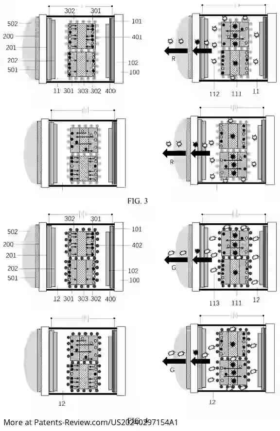Drawing 03 for FULL-COLOR uLED DISPLAY DEVICE WITHOUT ELECTRICAL CONTACT AND MASS TRANSFER
