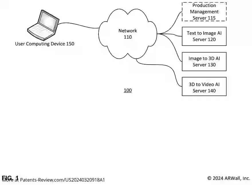 Drawing 02 for ARTIFICIAL INTELLIGENCE AUGMENTED VIRTUAL FILM PRODUCTION