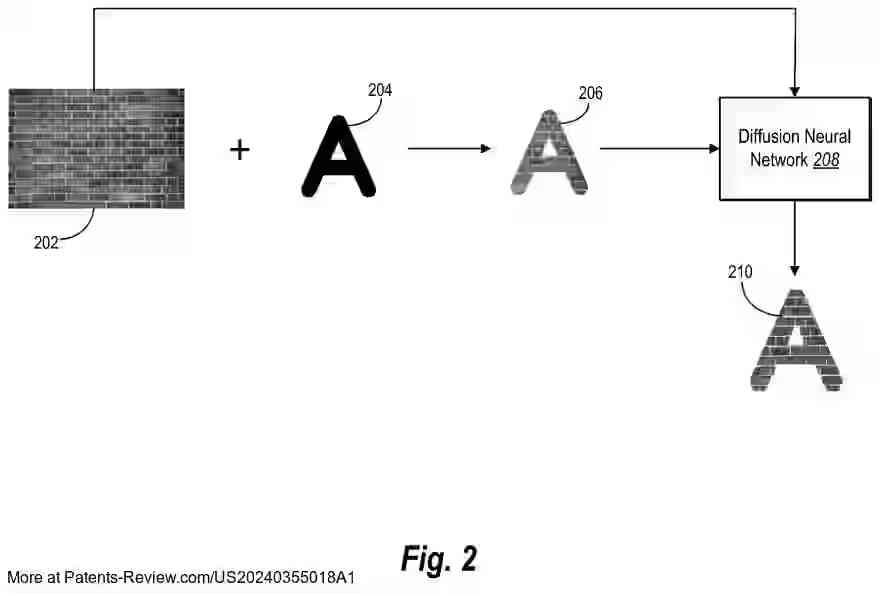 Drawing 03 for UTILIZING A DIFFUSION NEURAL NETWORK FOR MASK AWARE IMAGE AND TYPOGRAPHY EDITING