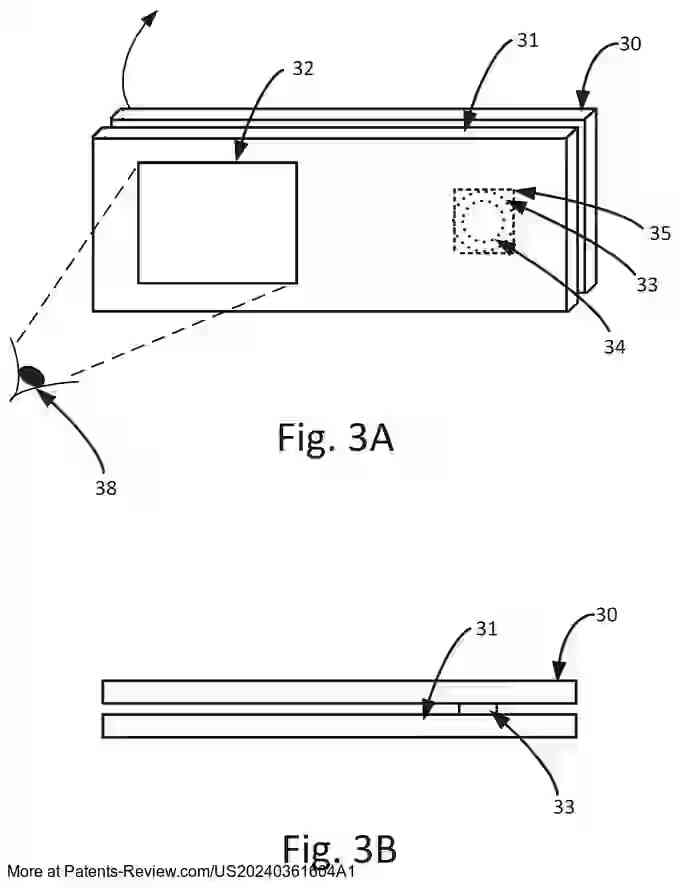 Drawing 04 for DISPLAY DEVICE WITH OPTICAL WAVEGUIDE AND PROJECTOR