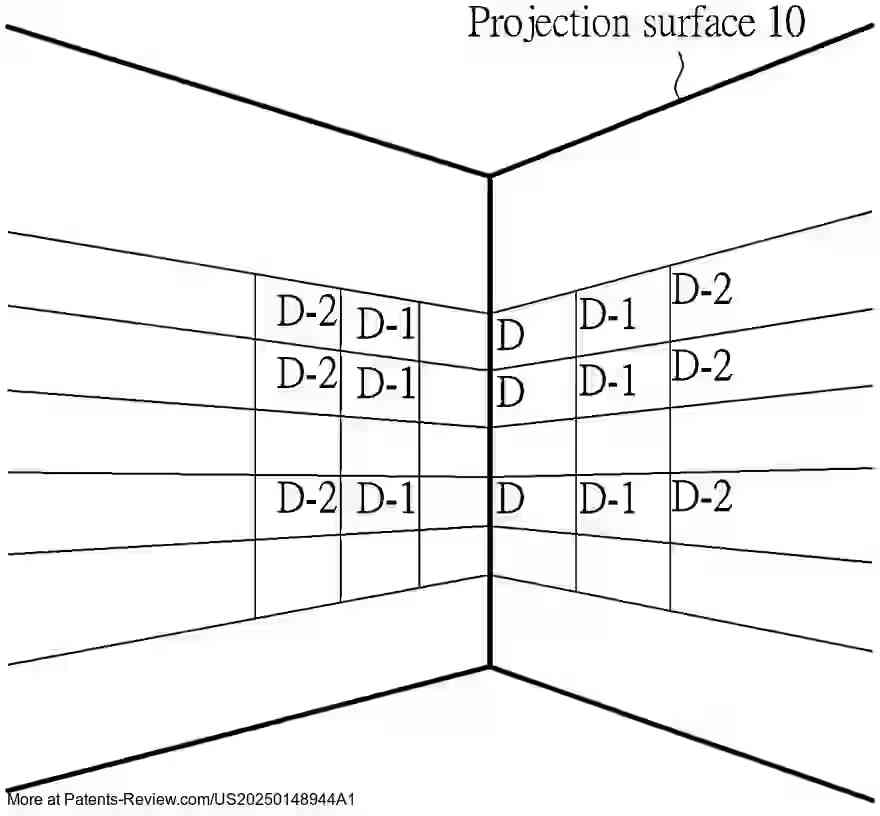Drawing 01 for Projection Method and Projection System for Augmented Reality Applications