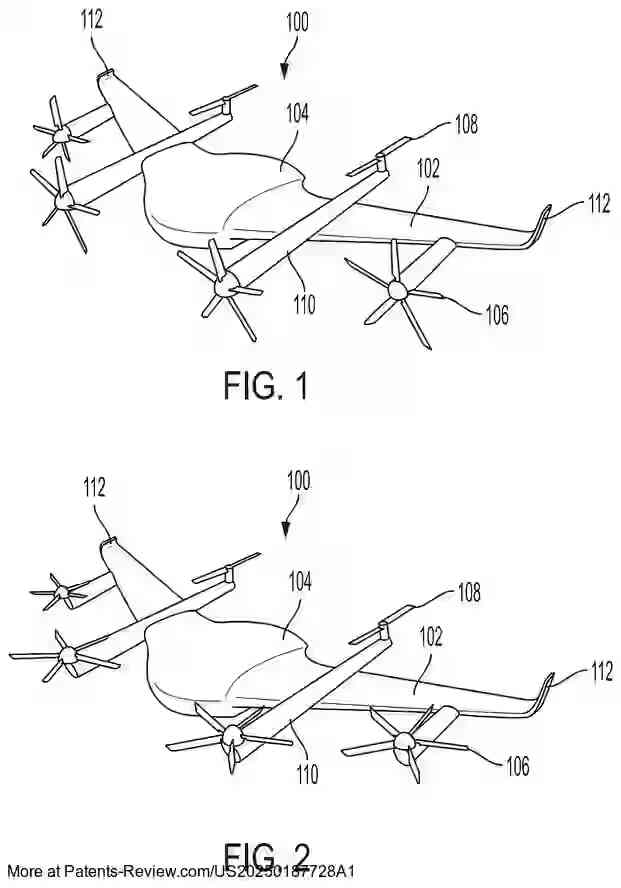 Drawing 02 for FLYING WING VERTICAL TAKE-OFF AND LANDING AIRCRAFT