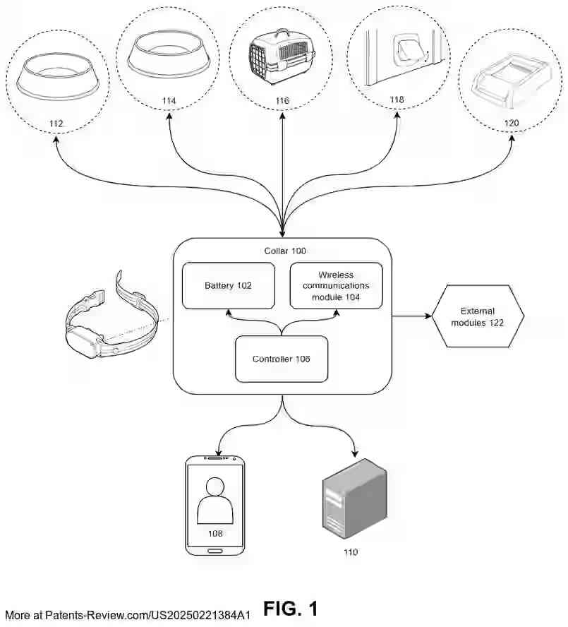 Drawing 02 for Integrated Smart Collar-Based Pet Management and Monitoring System and Related Methods