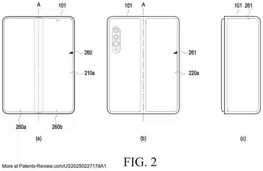 Drawing 03 for ELECTRONIC DEVICE COMPRISING FLEXIBLE DISPLAY, OPERATING METHOD THEREOF, AND STORAGE MEDIUM
