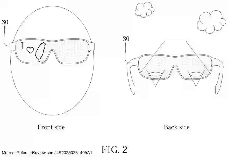 Drawing 03 for See-through display, electrical controlling eyewear and system thereof