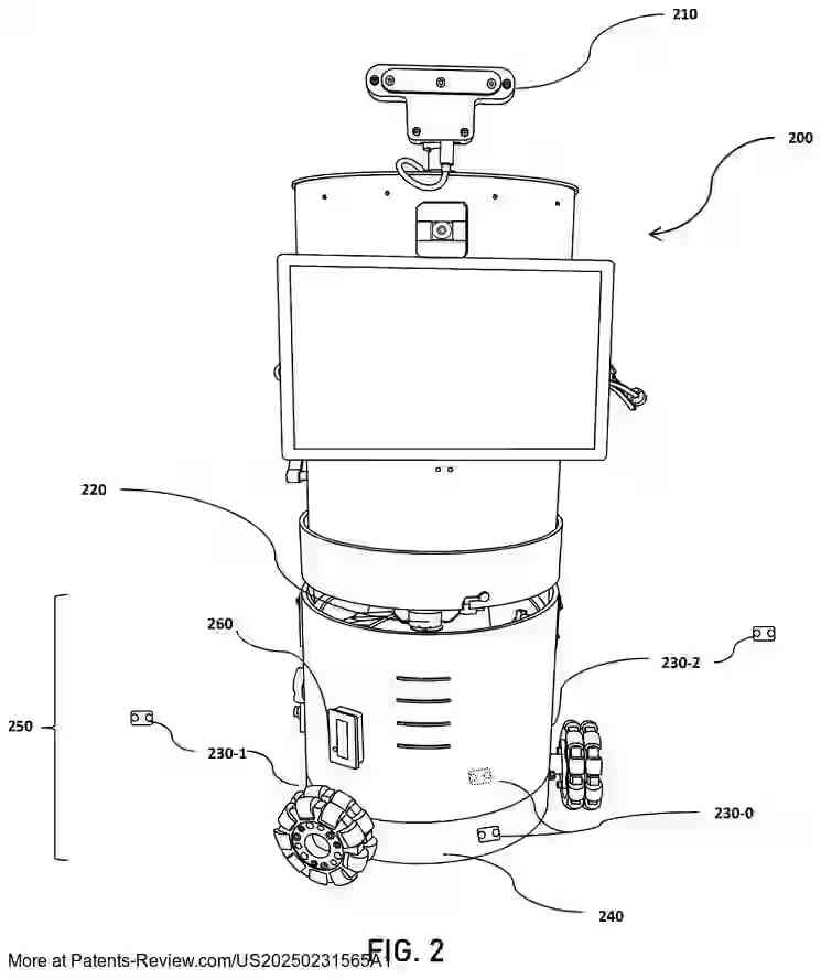 Drawing 03 for AUTONOMOUS HEALTHCARE ROBOT FOR SECURE CARGO TRANSPORT, TELEVISITS, AND IMAGE CLASSIFICATION