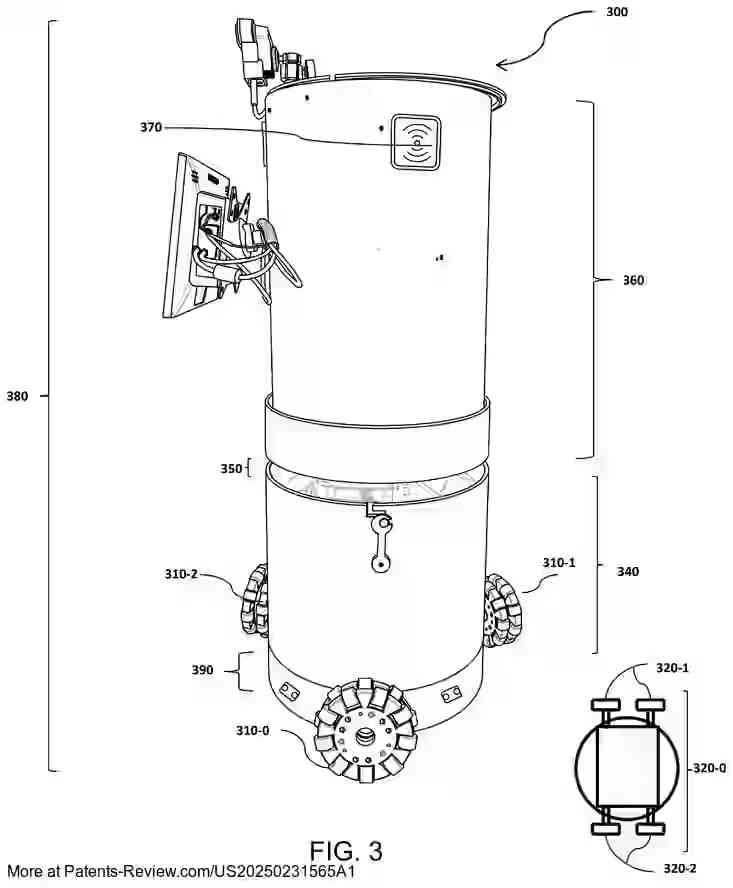 Drawing 04 for AUTONOMOUS HEALTHCARE ROBOT FOR SECURE CARGO TRANSPORT, TELEVISITS, AND IMAGE CLASSIFICATION