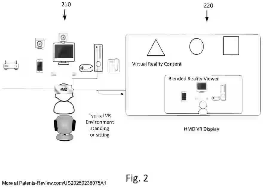 Drawing 03 for SYSTEM AND METHOD FOR A BLENDED REALITY USER INTERFACE AND GESTURE CONTROL SYSTEM