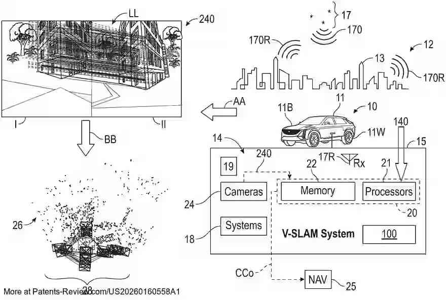 Drawing 01 for VEHICLE WITH VISUAL SIMULTANEOUS LOCALIZATION AND MAPPING SYSTEM AND DYNAMIC OUTLIER REJECTION FUNCTIONALITY
